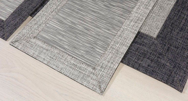 alfombra gris